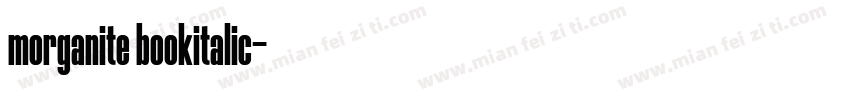 morganite bookitalic字体转换